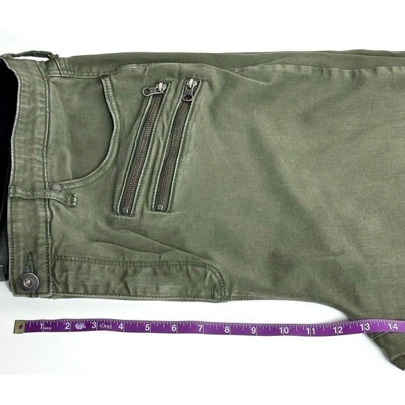 Torrid Sky High Skinny Super Soft Jeans Womens 26T Tall Stretch Olive Green - Picture 14 of 15